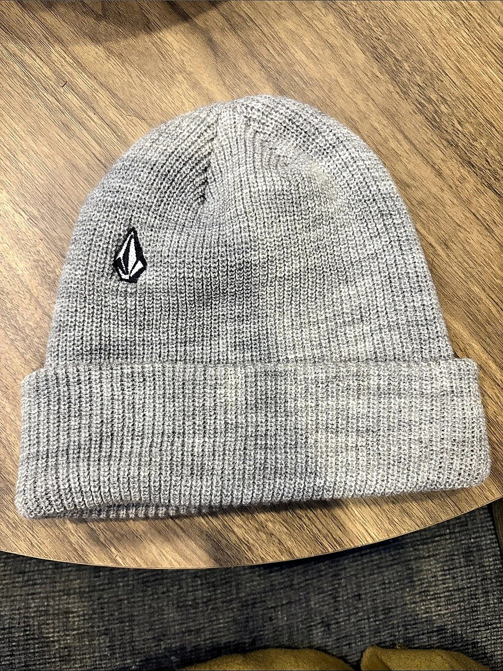 US Snowboard Team Volcom Knit Beanie in Gray